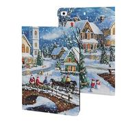 Church Christmas Cute Tablet Case No Pen Slot Lightweight Hard Protective Cover Compatible with Ipad 9th/ 8th/ 7th