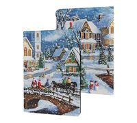 Church Christmas Cute Tablet Case No Pen Slot Lightweight Hard Protective Cover Compatible with Ipad 9th/ 8th/ 7th