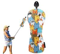 Church Golf Club Funny - PU Leather Cat Design for Drivers, Functional Waterproof Club Protection | Pet Golf Accessory for Men Women, Novelty Gift