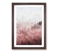Church in an Italian Forest Painting Framed Print | A2 Walnut Framed Wall Art | Ready to Hang | Modern Religious Picture | Living Room Bedroom Lounge Office