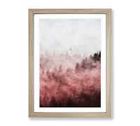 Church In An Italian Forest Painting Modern Framed Print | A3 Oak Framed Wall Art | Ready to Hang | Modern Religious Picture | Living Room Bedroom Lounge Office