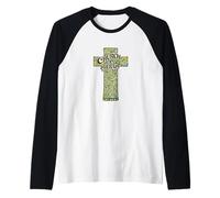 Church is My Therapy Cross - Floral Spiritual Faith Art Raglan Baseball Tee