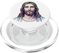 Church - Jesus Christ Portrait Face Divine God Holy PopSockets PopGrip for MagSafe