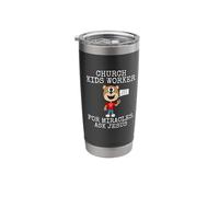 Church Kids Worker, for Miracles Ask Jesus, Children's Work Stainless Steel Insulated Tumbler