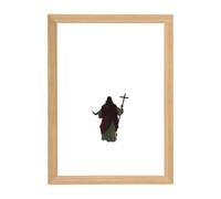 Church Lamp, Jesus Paints Lights, Jesus Illuminates Picture, Religious Home Decoration for 4D Decorative Wall Art for Birthday, Bedroom and Christmas
