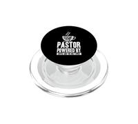 Church Leader Pastor Powered By Coffee And The Holy Spirit PopSockets PopGrip for MagSafe
