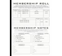 Church Membership Ledger Record Book: Detailed Roll Book for Tracking Member Information