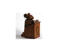 Church Mouse Figurine: Preacher in The Pulpit