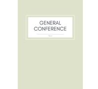 Church of Jesus Christ of LDS General Conference Notebook Study Journal Youth Missionary Gift Light green sage neutral cover two conferences one year: ... impressions book one year two conferences