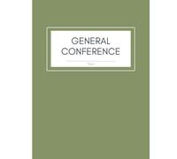 Church of Jesus Christ of LDS General Conference Notebook Study Journal Youth Missionary Gift Olive Army green neutral cover: Latter Day Saints mormon gospel talk spiritual impressions book