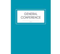Church of Jesus Christ of LDS General Conference Notebook Study Journal Youth Missionary Gift Turquoise teal green blue cover one year two ... impressions book one year two conferences