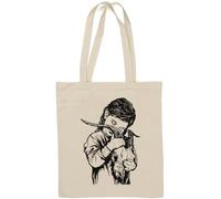 Church Of Satan Graphic Natural Cotton Tote Bag White