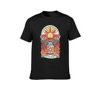 Church of The Sun Souls Praise The Sun Unisex T-Shirt Printed Tee Graphic Top Men T-Shirt Black XL