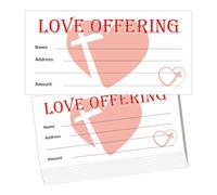 Church Offering Envelopes Tithe Envelopes 3 1/8 x 6 1/4 Inch - Church Blessings and Love Offering for Tithes Checks and Cash Envelopes 50 Pack