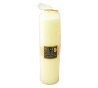 Church Pillar-Styled Beautiful Unscented Over Dipped White Candles - Non-Fragranced with Long Lasting Burn Time and 24cm Tall, Home Accessories to Lighten Up Your Surroundings (250 Hour Burn Time)