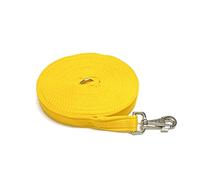 Church Products UK 30ft 9m Horse Lunge Line Large Dog Training Lead Large 25mm Cushioned Webbing And Heavy Duty Fluted Trigger Clip In (Yellow)