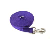 Church Products UK 30ft 9m Horse Lunge Line Large Dog Training Lead Large 25mm Cushioned Webbing And Heavy Duty Fluted Trigger Clip In (Purple)