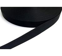 Church Products UK 50mm Polypropylene Webbing Lightweight Strap For Backpacks Belts Handles Bags Straps Dog Leads (Black, 50 Metres)