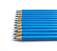 Church Products UK Dressmaking Chalk Pencils Quilting Tailors For Marking Fabrics Sewing Webbing Pack of 12 In 4 Colours (Blue)