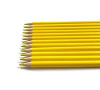 Church Products UK Dressmaking Chalk Pencils Quilting Tailors For Marking Fabrics Sewing Webbing Pack of 12 In 4 Colours (Yellow)