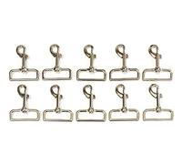 Church Products UK Heavy Duty Swivel Trigger Clips/Hooks Nickel Plated x10 For 50mm/2" Webbing, Straps, Horse Rugs Equipment (50mm x10)