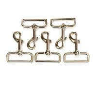 Church Products UK Heavy Duty Swivel Trigger Clips/Hooks Nickel Plated x5 For 50mm/2" Webbing, Straps, Horse Rugs Equipment (50mm x5)