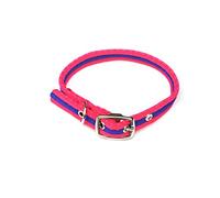 Church Products UK Puppy Collar Small Adjustable Dog Collar Using Soft Durable 20mm Polyester Air Webbing (X Small (10"-13") Neck Size) (Pink/Purple)