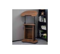 Church Pulpit Stand, Multi-Function Wood Lectern for Presentation, Floor Standing Reception Podium, Durable Wooden Design