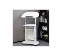 Church Pulpit Stand, Multi-Function Wood Lectern for Presentation, Floor Standing Reception Podium, Durable Wooden Design