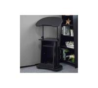 Church Pulpit Stand, Multi-Function Wood Lectern for Presentation, Floor Standing Reception Podium, Durable Wooden Design