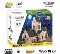 Church Sainte-Mere-Eglise brick model - COBI 2299 - 2280 bricks