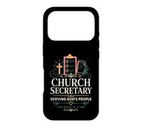 Church Secretary Serving Gods People One Detail At A Time Case for iPhone 17 Pro