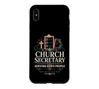 Church Secretary Serving Gods People One Detail At A Time Case for iPhone XS Max