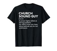Church Sound Guy Definition Sound Technician Audio Engineer T-Shirt