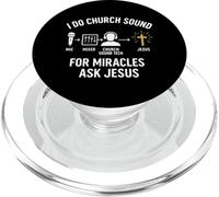 Church Sound Guy I Do Church Sound For Miracles Ask Jesus PopSockets PopGrip for MagSafe
