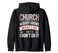 Church Sound Guy Nobody Knows What I Do - Church Sound Tech Zip Hoodie