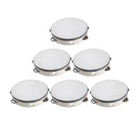 Church Tambourine, Handheld Drum Tambourine, 5.91 inches Educational Percussion Instruments, Perfect for KTV, Recreational Gatherings, Parties, Churches Worship, Dance, and Music Activities