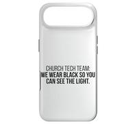Church Tech Team We Wear Black So You Can See Church Media Case for iPhone Air