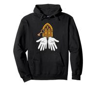 Church Usher Door Cross Minimalist Art Volunteer Ministry Pullover Hoodie