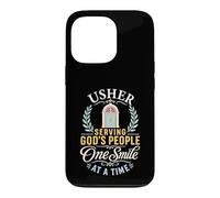 Church Usher Serving God's Community Faith Design Case for iPhone 13 Pro