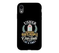 Church Usher Serving God's Community Faith Design Case for iPhone XR