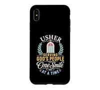 Church Usher Serving God's Community Faith Design Case for iPhone XS Max