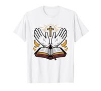 Church Usher Welcome Silhouette Cross Minimal Art Ministry T-Shirt
