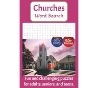 Churches Word Search Puzzle Book: Churches Word Puzzle Book: Word Searches with Easy to Read Print about Churches, Fellowships, Ministries and More | ... for for Vacations, Holidays and Free Times.
