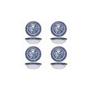 Churchill Blue Willow Pasta Bowl 9", Set Of 4, Made In England