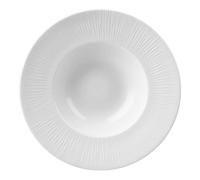 CHURCHILL Bamboo Pasta Bowl White 24cm Round Glossy Ceramic