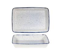 Churchill BK707 Stonecast Hints Indigo Rectangle Baking Dish