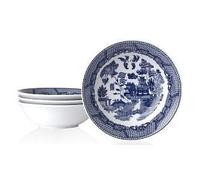 Churchill Blue Willow Cereal Oatmeal Bowl 6 Inch Set of 4