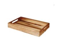 Churchill Buffetscape Brown Acacia Large Crate 38x24x4.8cm (1 x 4)