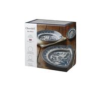 Churchill Blue Willow Dinner Plates Salad Plates and Coupe Bowls 12 Piece Dinnerware Set 12 Piece Set